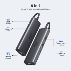 UGREEN CM512 6-in-1 USB Type-C Docking Station - Image 3