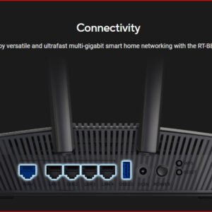 ASUS RT-BE82U Wi-Fi 7 Dual-Band 2.5GbE Router - Black - Image 4