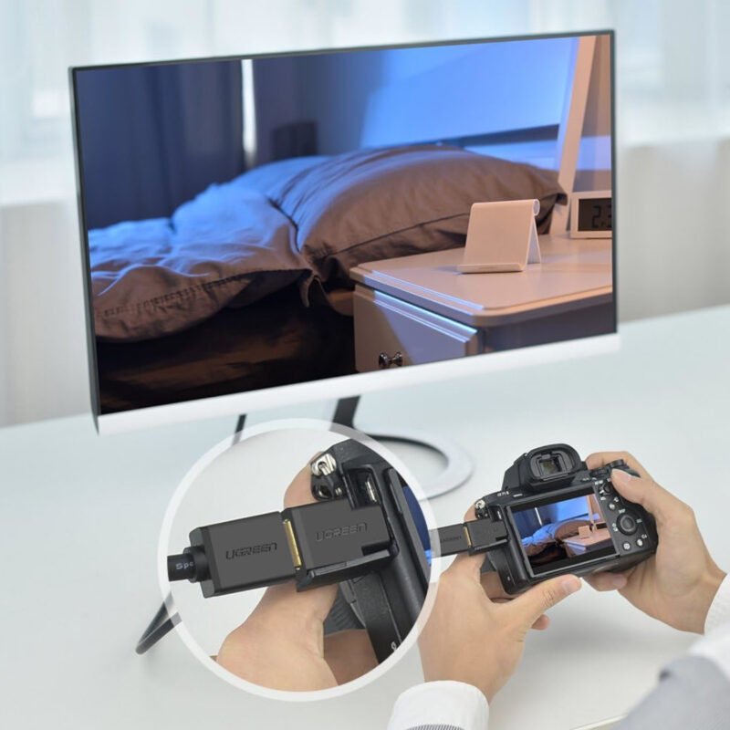 UGREEN Micro HDMI Male to HDMI Female Adapter – Black