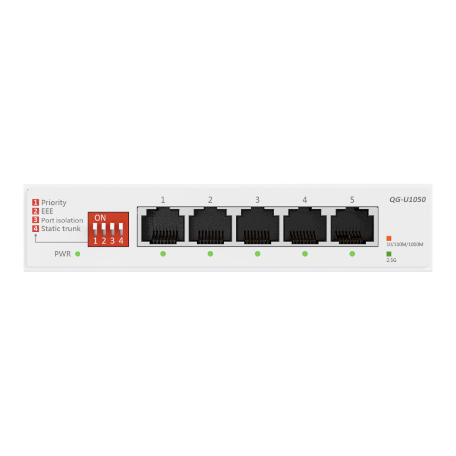 ASUS 5×2.5G Unmanaged Network Switch – White - Image 3