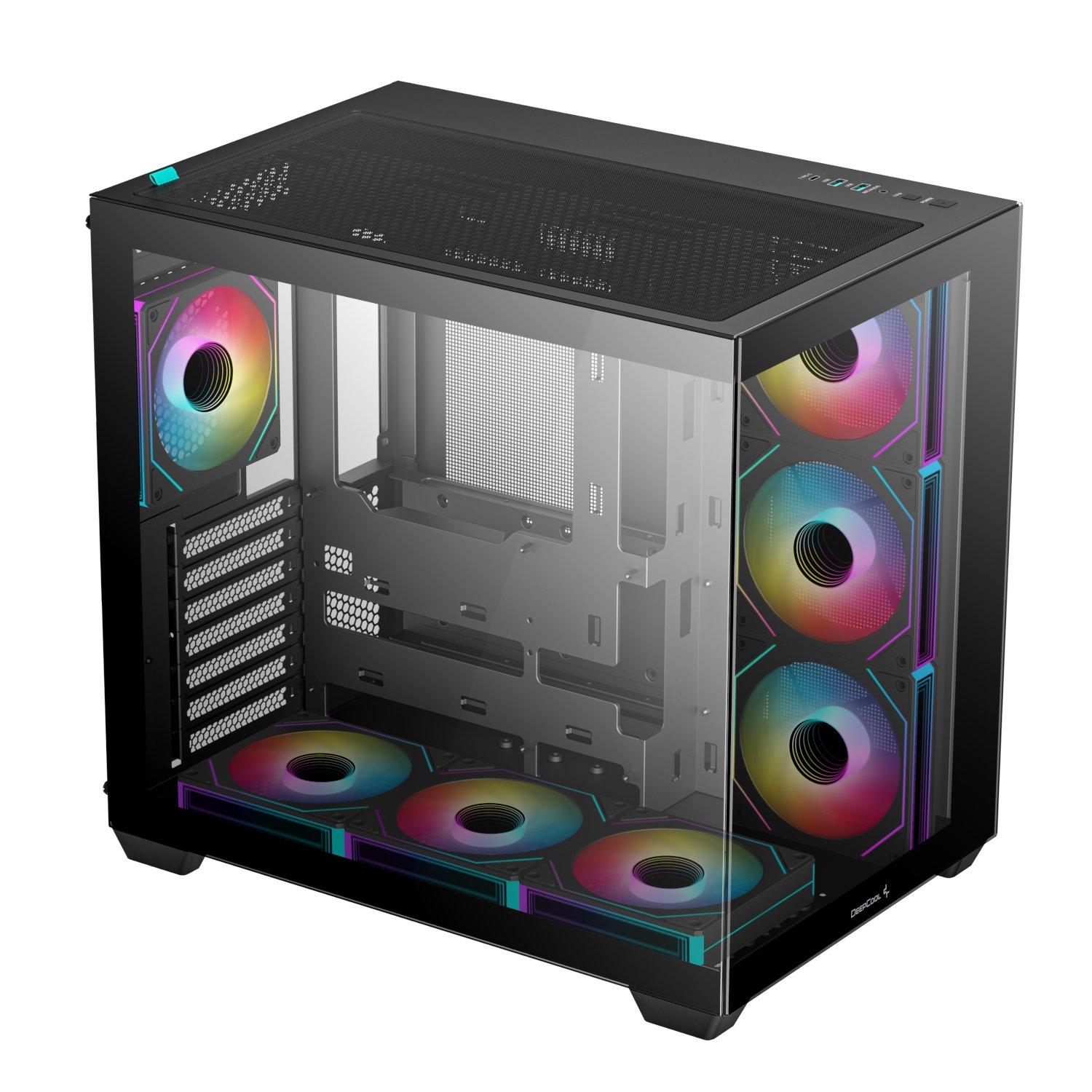 DeepCool CG530 7F ARGB ATX Gaming Chassis - Black - Image 4