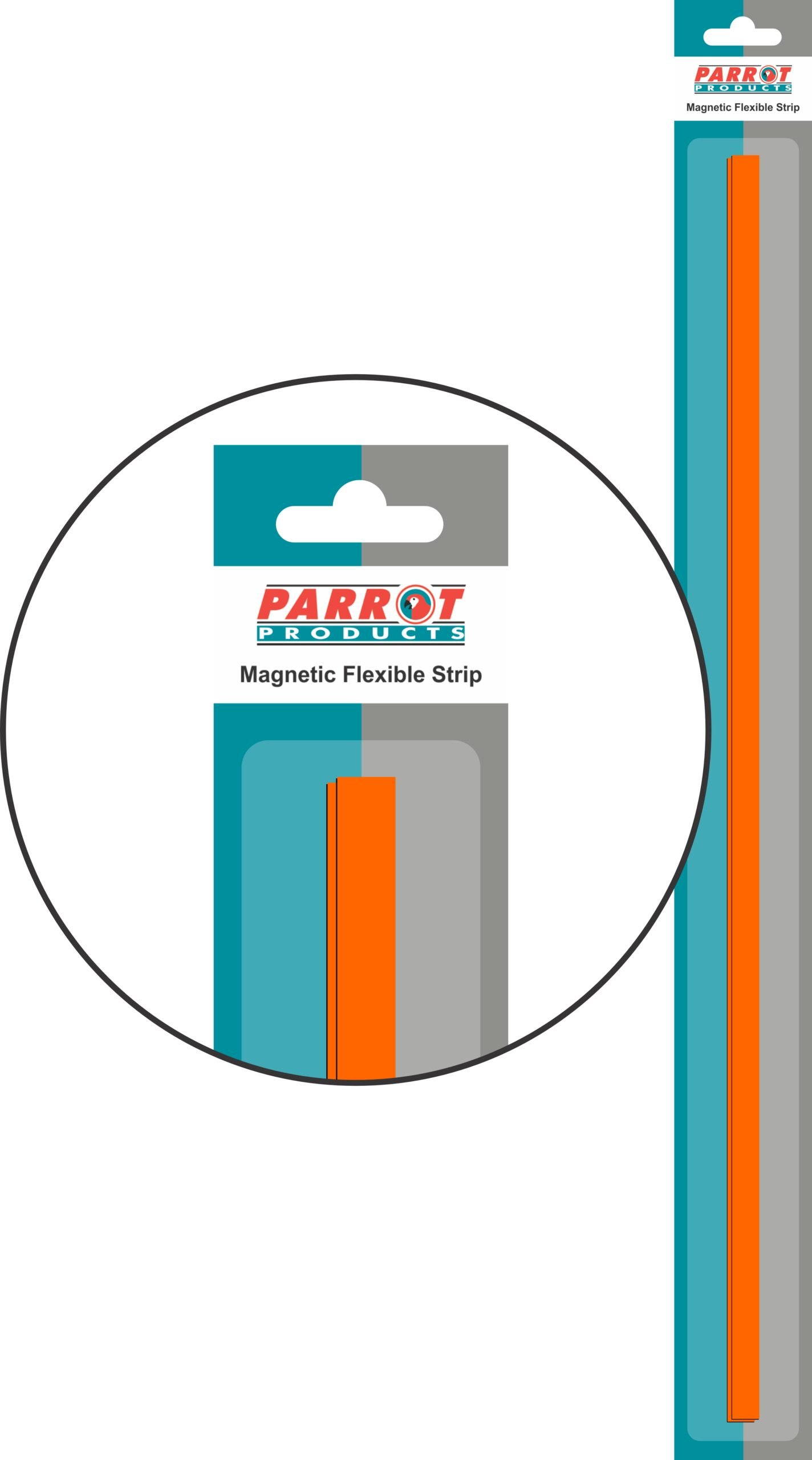 Magnetic Flexible Strip (1000*20mm – Orange)