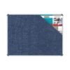 Bulletin Board Ribbed Aluminium Frame (1200x900mm - Denim)