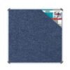 Bulletin Board Ribbed Aluminium Frame (1000x1000mm - Denim)