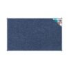 Bulletin Board Ribbed Aluminium Frame (2000x1200mm - Denim)