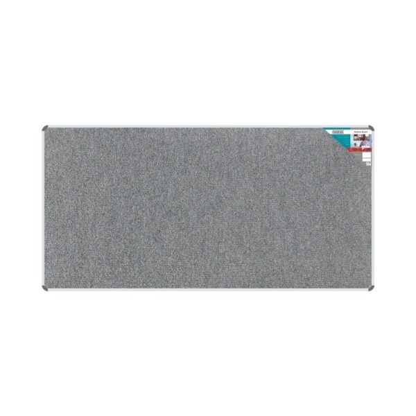 Bulletin Board Ribbed Aluminium Frame (2400x1200mm - Laurel)