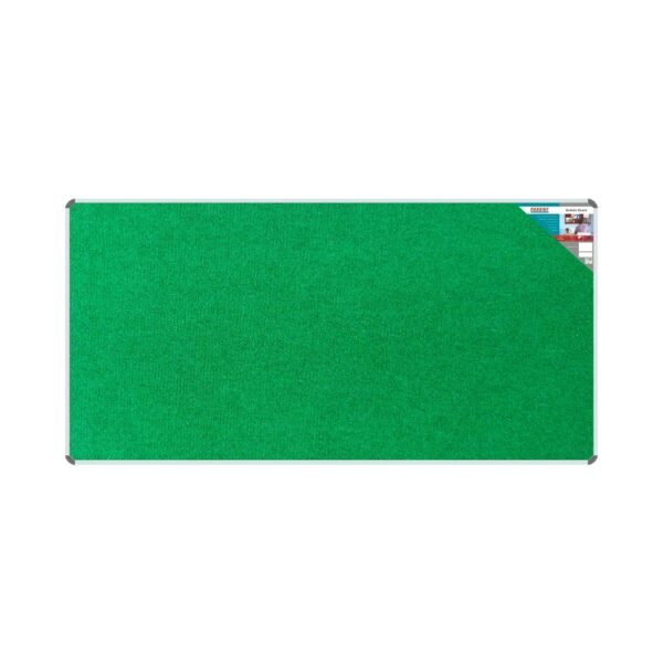Bulletin Board Ribbed Aluminium Frame (2400x1200mm - Palm)