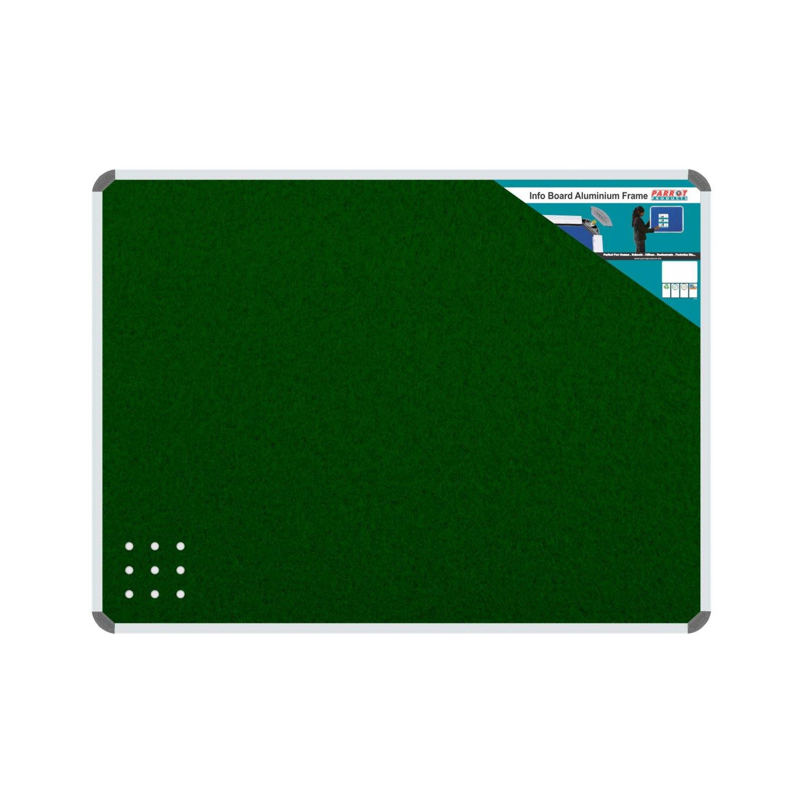 Info Board (Aluminium Frame - 900*900mm - Green)
