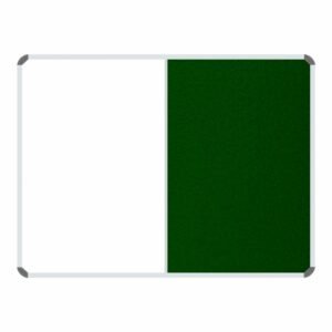 Non-Magnetic Combination Whiteboard (1200*900mm - Green Felt)
