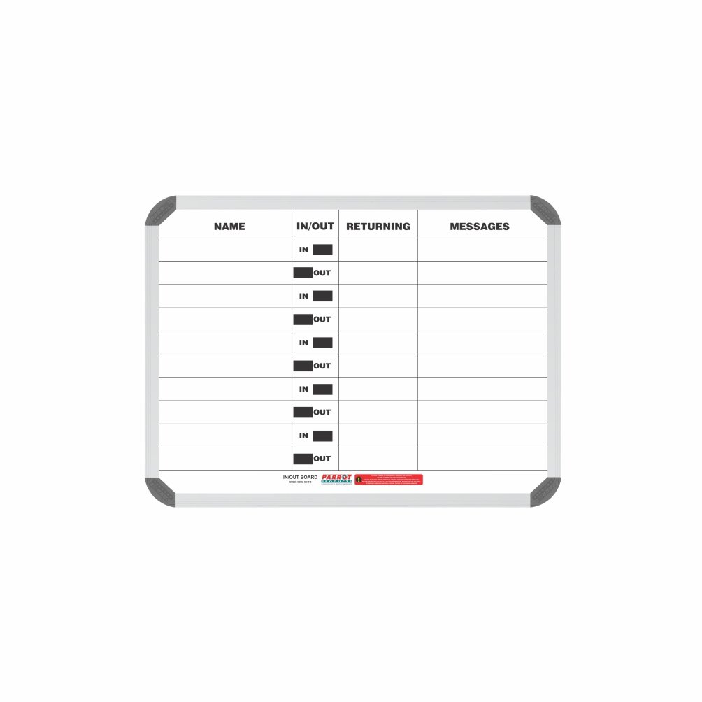 In/Out Board Magnetic 10 People (600*450mm)
