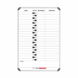In/Out Board Magnetic 20 People (900*600mm)
