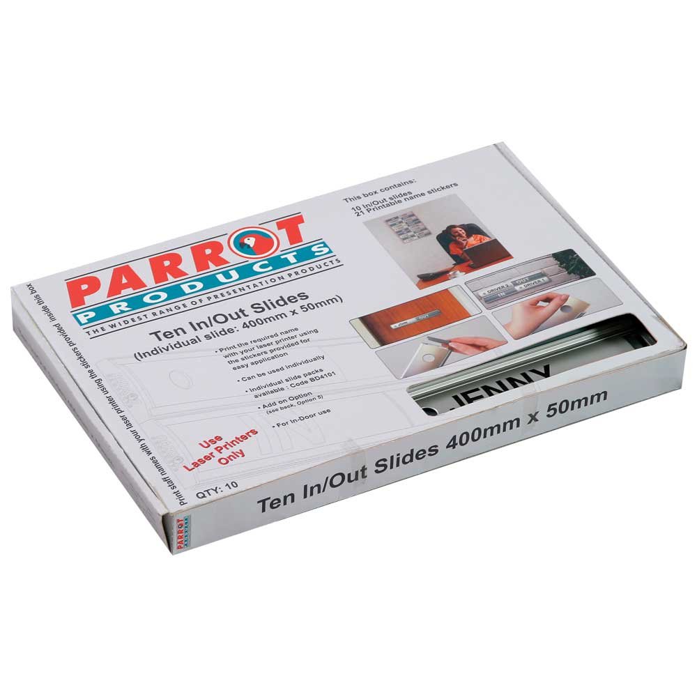 IN / OUT Slide (400*50mm – 10 Boxed – Retail)
