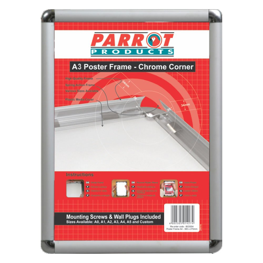 Poster Frame (A3 – 480*360mm – Chrome Corner)