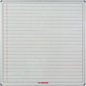 Educational Board Magnetic Whiteboard (1220*1220 - White Lines. Side Panel - Option A)