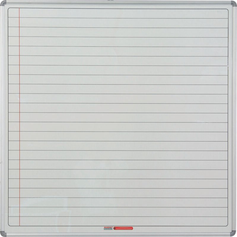 Educational Board Magnetic Whiteboard (1220*1220 - White Lines. Side Panel - Option A)