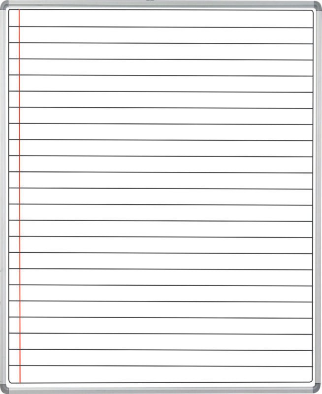 Educational Board Magnetic Whiteboard (1220*920 - White Lines - Side Panel - Option A)
