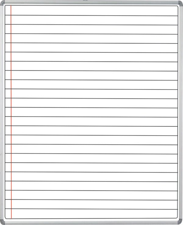 Educational Board Magnetic Whiteboard (1220*920 - White Lines - Side Panel - Option A)