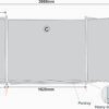 Educational Board Magnetic Whiteboard (1220*1220 - White Squares. Side Panel - Option A)