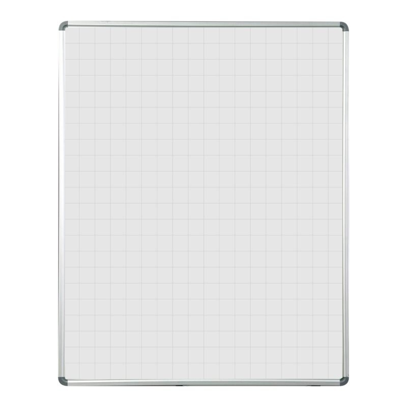 Educational Board Magnetic Whiteboard (1220*920 - Grey Squares - Side Panel - Option A)