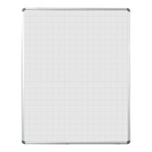 Educational Board Magnetic Whiteboard (1220*920 - Grey Squares - Side Panel - Option A)