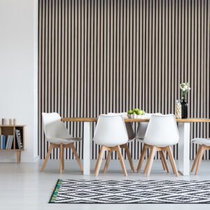 Slatted wall panel 600 x 2400 - Light oak