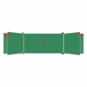 Educational Board Non-Magnetic Chalkboard (1220*920 - Chalk Lines - Side Panel - Option A)