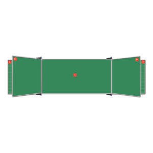 Educational Board Non-Magnetic Chalkboard (1220*1220 - Chalk Squares - Side Panel - Option A)