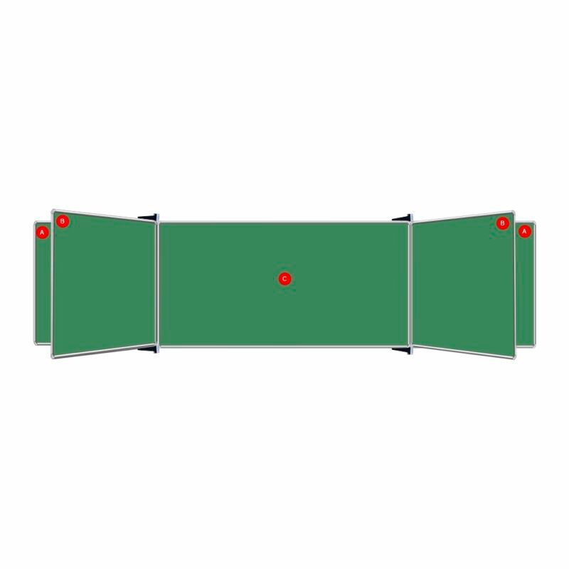 Educational Board Magnetic Chalkboard (2420*1220 - Centre Panel - Option C)