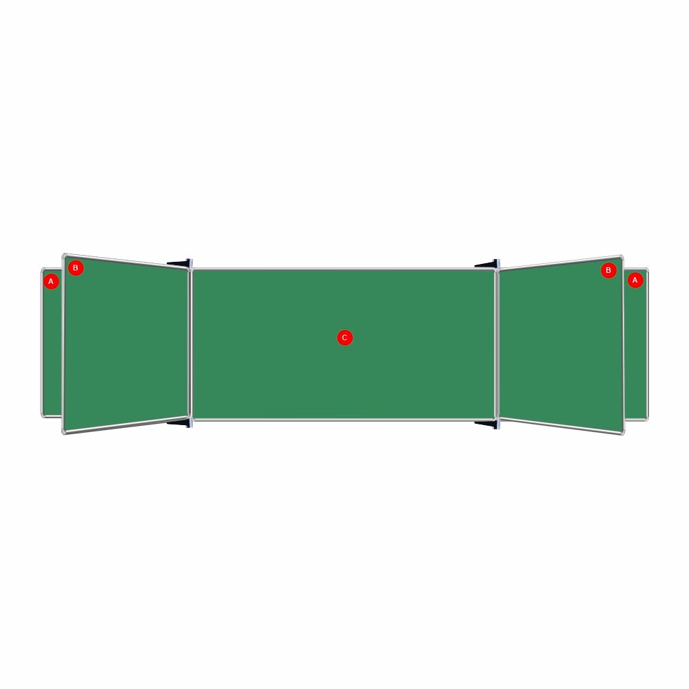 Educational Board Magnetic Chalkboard (2420*1220 – Centre Panel – Option C)