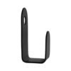 Slatted Panel Single Coat Hook  Black Steel Wall Hook