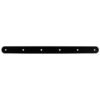 Slatted Panel Multi-Hook Bracket  Black Steel Wall Hook Rail