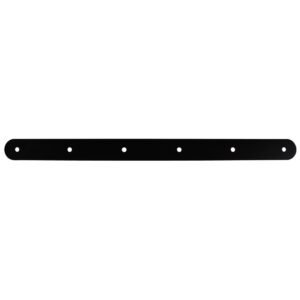 Slatted Panel Multi-Hook Bracket  Black Steel Wall Hook Rail