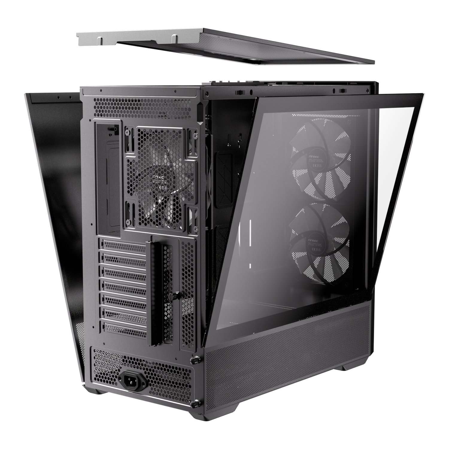 Antec FLUX Rear ARGB ATX Mid Tower Gaming Chassis - Black - Image 5