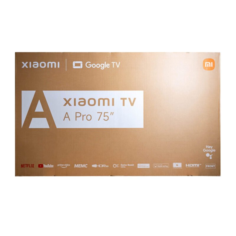 Xiaomi A Pro 75" QLED 4K Smart TV (HDR10+, Google TV, Dolby Audio, 60Hz)