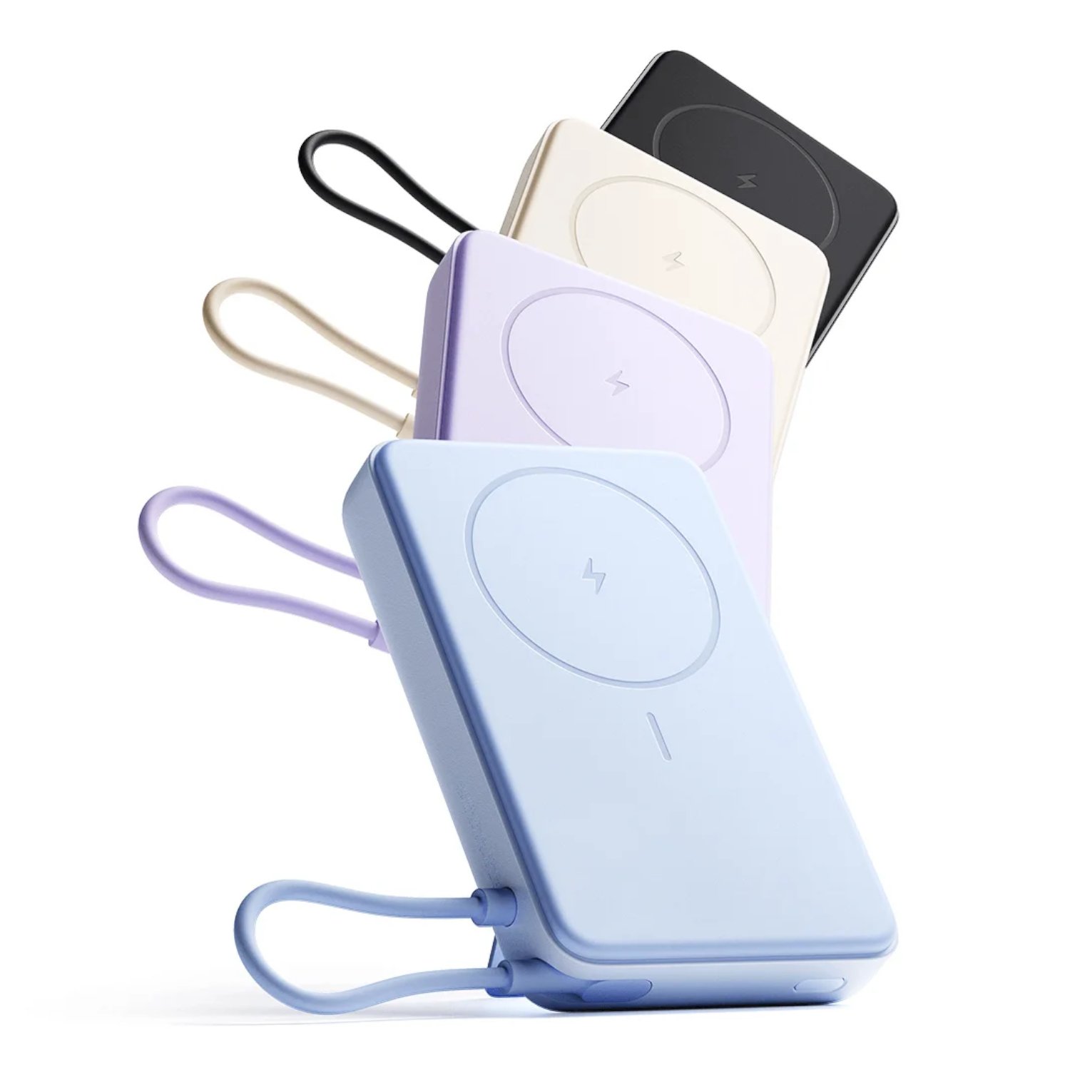 Xiaomi Magnetic Power Bank 10000 with Built-in Stand - Purple - Image 6
