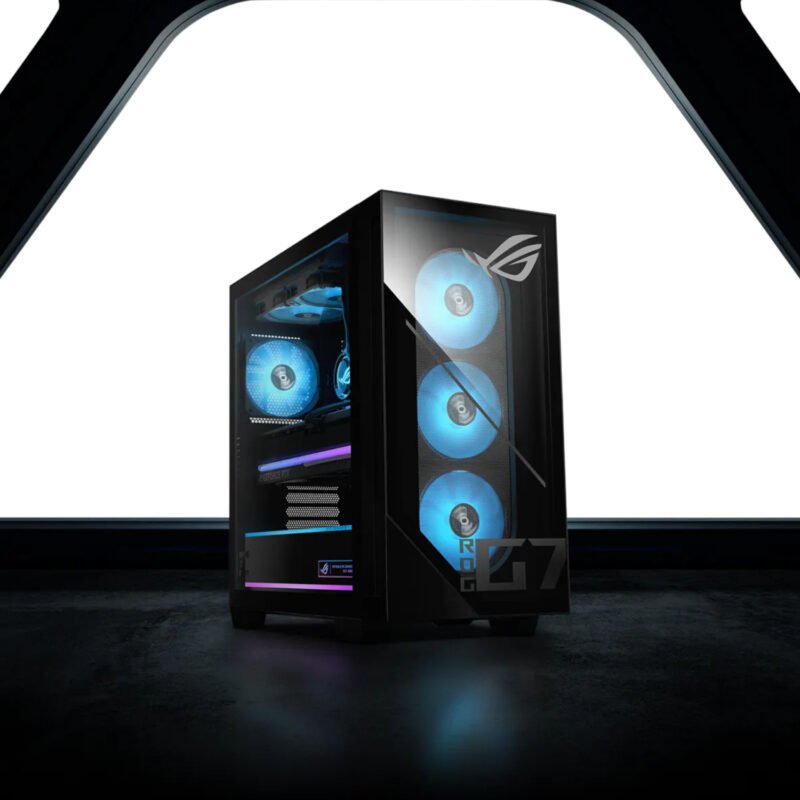 Asus ROG GM700 AMD Ryzen 7 9800X3D Gaming PC | RX 9060 XT | 16GB DDR5 | 2TB SSD | Win 11 Home