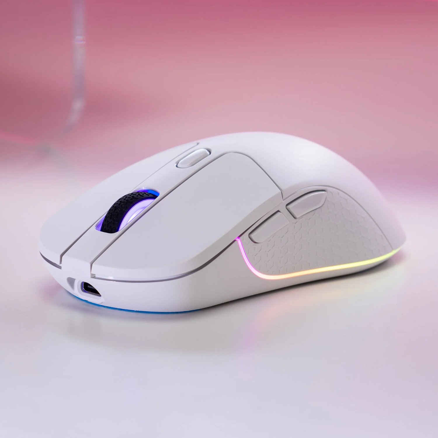 Keychron M3 RGB Wireless Optical Mouse - White - Image 5