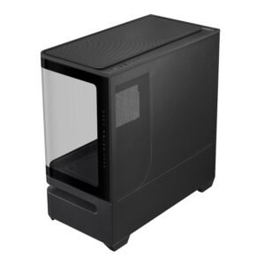Asus Prime AP202 ARGB Curved Tempered Glass Micro-ATX Chassis – Black - Image 6