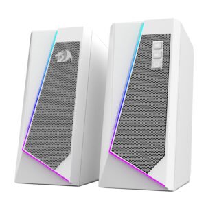 Redragon GS20W ANVIL 3W 2.0 RGB Stereo Desktop PC Speakers - White