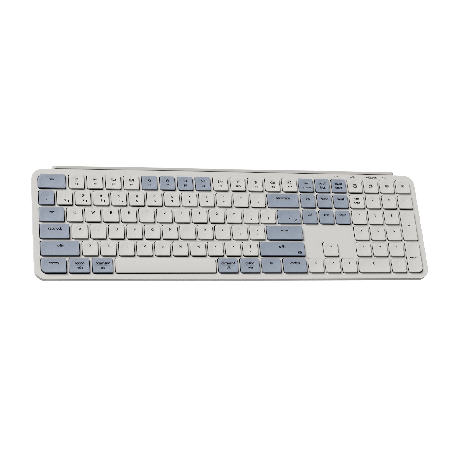 Keychron B6 Pro Ultra-Slim 100% Wireless Keyboard - Retro Blue - Image 2
