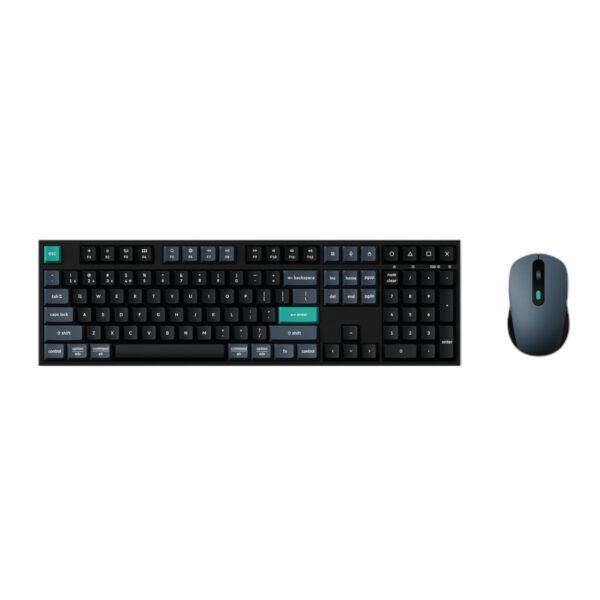 Keychron B36 100% Layout Wireless Keyboard and Mouse Combo – Black/Green