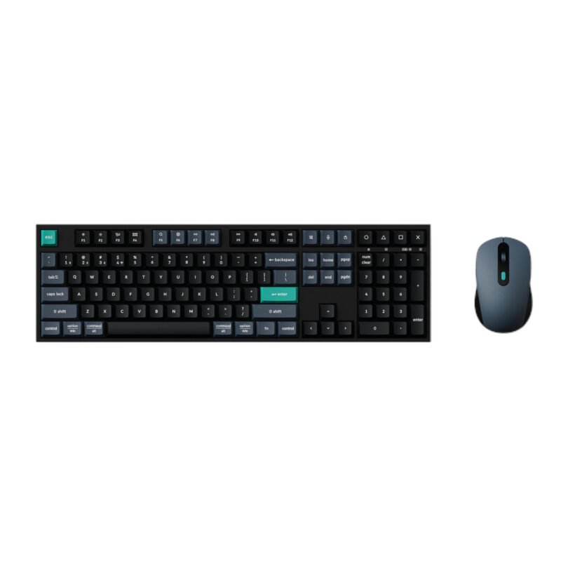 Keychron B36 100% Layout Wireless Keyboard and Mouse Combo – Black/Green