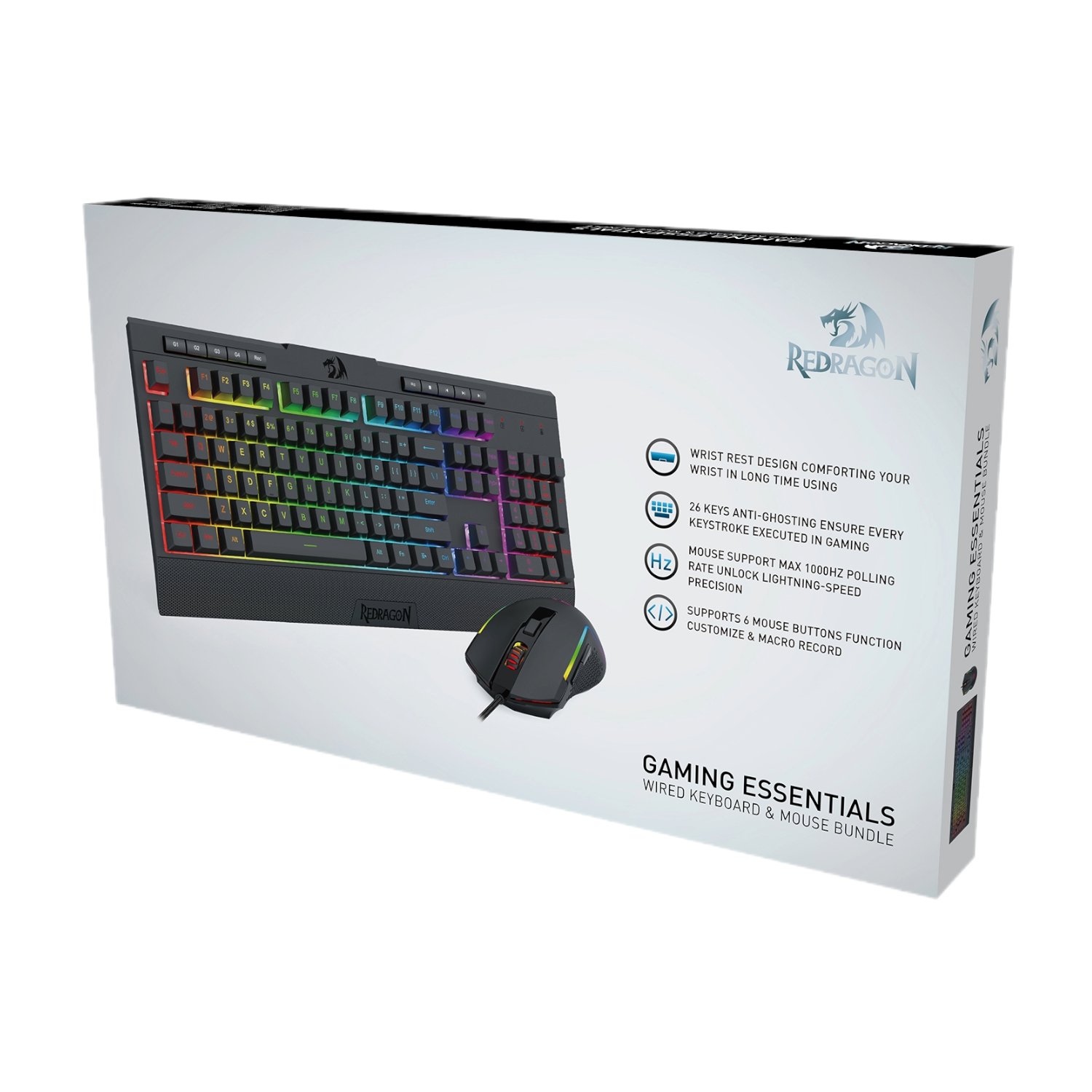 Redragon S151 Gaming Keyboard and Mouse Combo-Black - Image 7