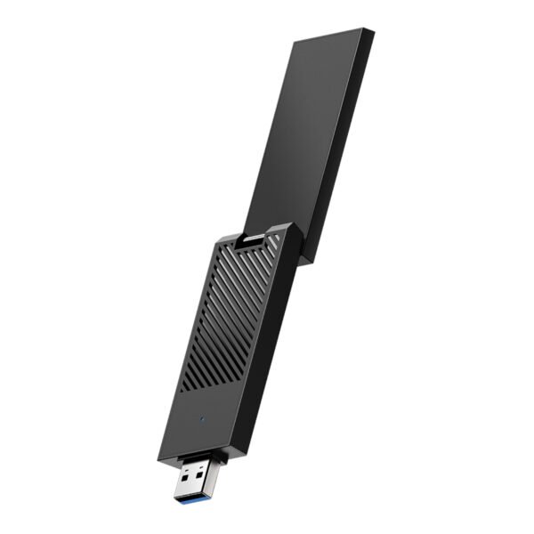 Cudy AX5400 Wi-Fi 6E USB 3.0 Tri-Band High-Gain Adapter-Black