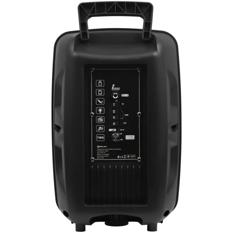 Amplify Wingman Series 8" Party Speaker with Microphone - Black