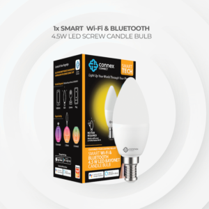 Smart WiFi Bulb 4.5W LED White Candle Bayonet - Image 5