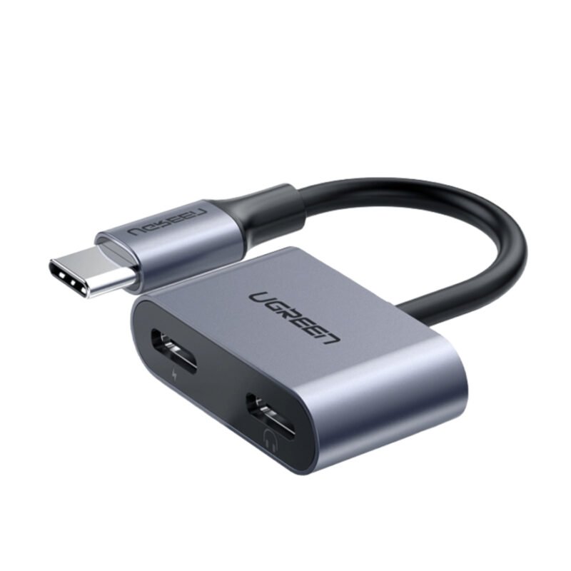 UGREEN USB Type-C Dual Audio and Charging Adapter (15W PD