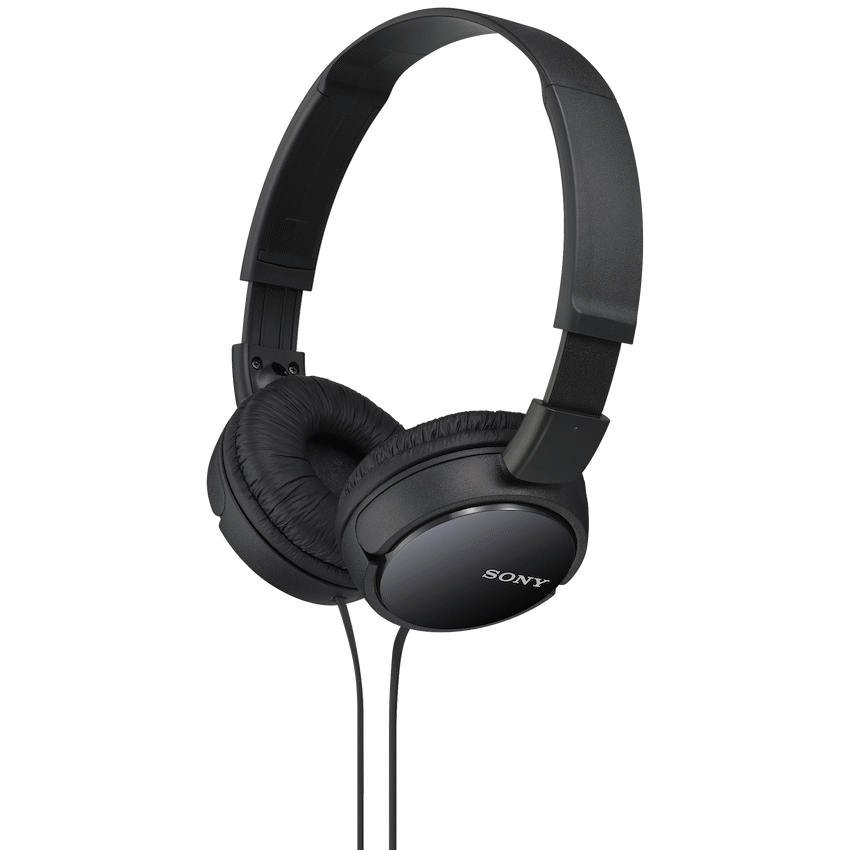 Sony MDR-ZX110 Foldable Headphones - Black - Image 1
