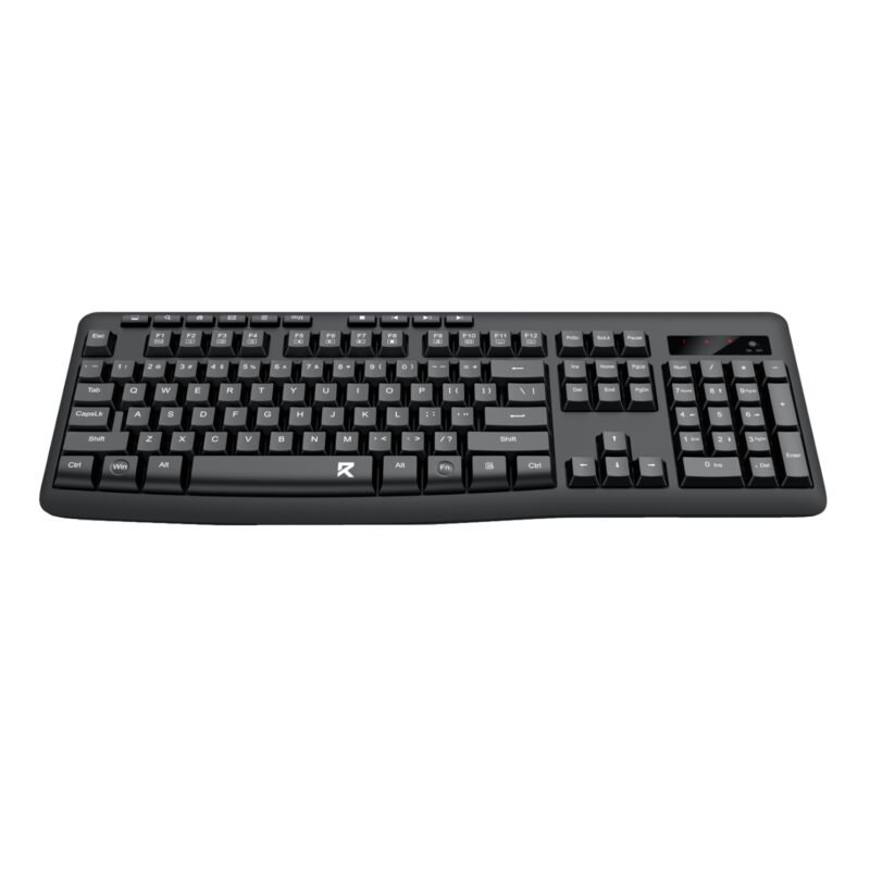 Redragon BK-7367 Full-size Ergonomic Wireless Membrane Office Keyboard - Black