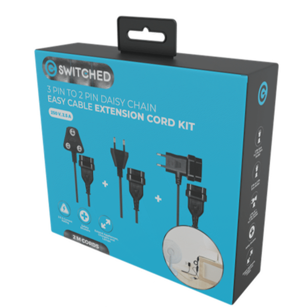 Switched Easy Cable Extender Daisy Chain Kit 6m Total